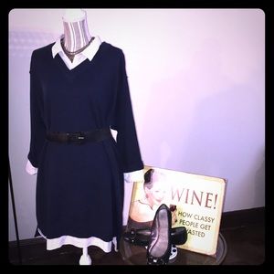 Venus - Collar Detailed Sweater Dress